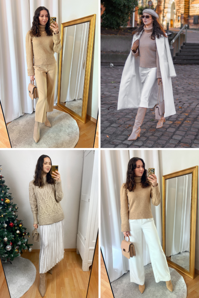 Beige Sweater Outfits