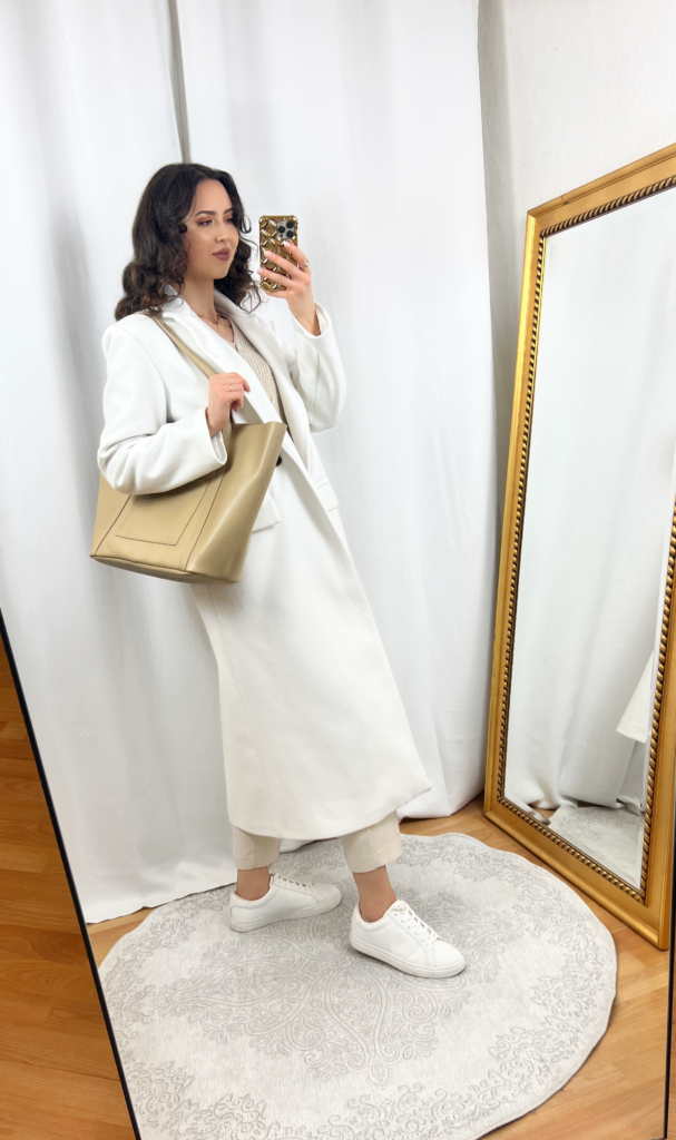 white coat outfit