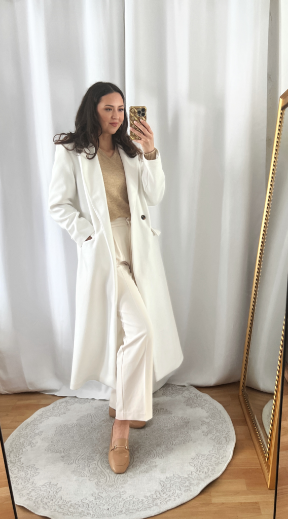 white coat outfit