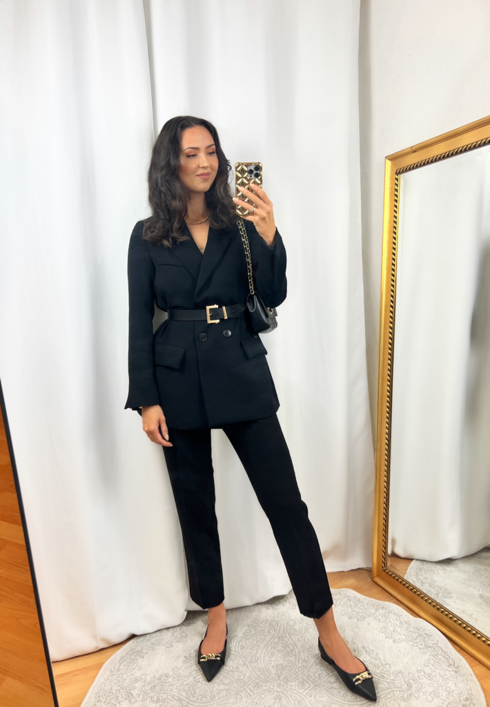 Black Blazer Outfit with Black Pants – IN AN ELEGANT FASHION