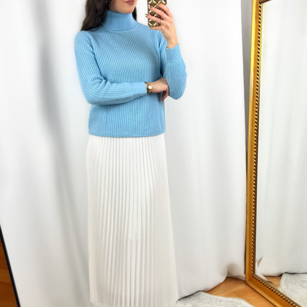 Light Blue Sweater Outfit