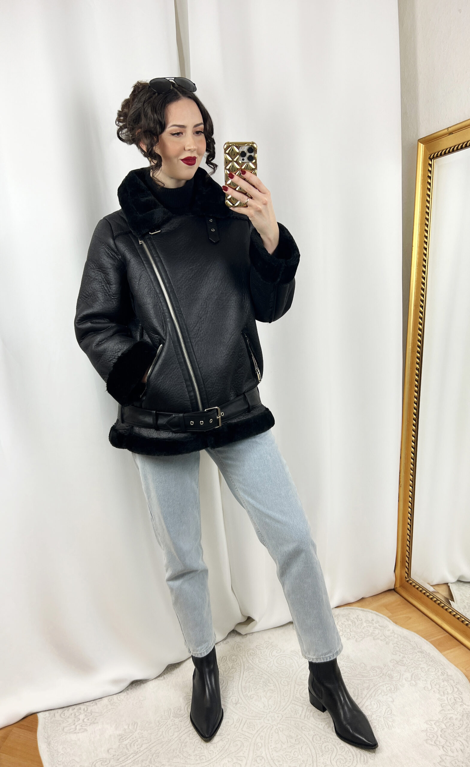 Aviator Jacket Outfit (with Jeans)