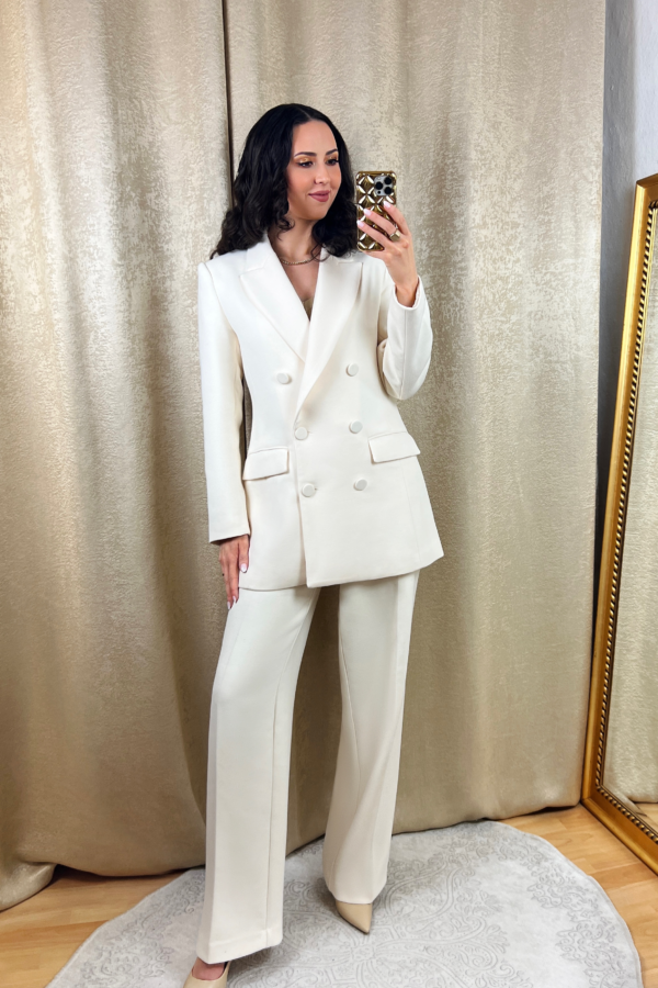 Cream Suit Outfit