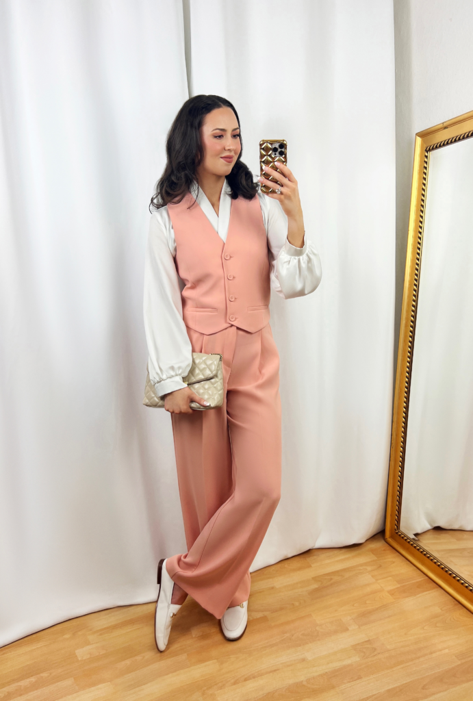 Peach Suit Outfit 2